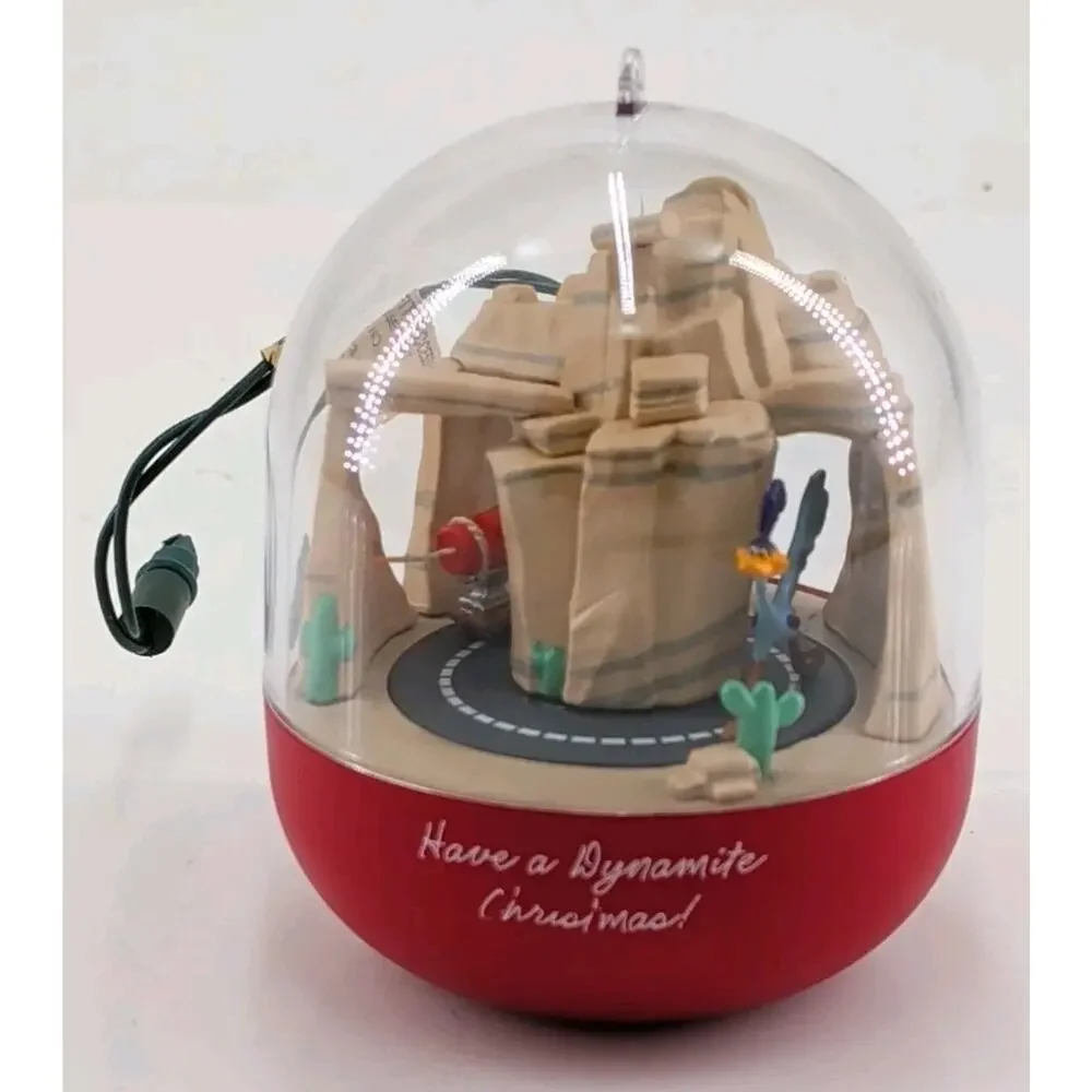 Hallmark Keepsake Ornament Looney Tunes Motion Road Runner & Coyote TESTED